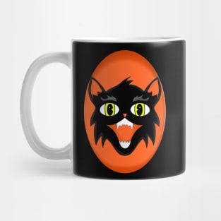 Vintage Halloween Cat Mug